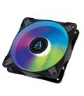 Ventilador arctic p12 pwm pst a-rgb/ 12cm/ negro