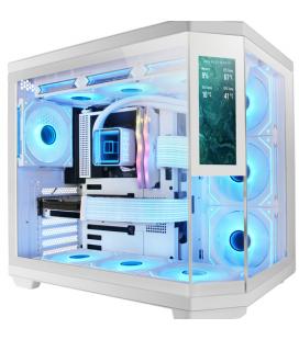 Caja gaming semitorre mars gaming mc-3tcorelcd/ blanca