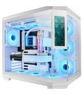 Caja gaming semitorre mars gaming mc-3tcorelcd/ blanca