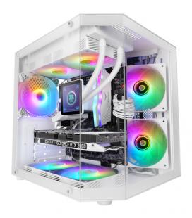 Caja gaming minitorre mars gaming mc-3tlite/ blanca