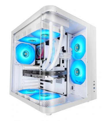 Caja gaming semitorre mars gaming mc-curv/ blanca