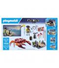Playmobil batalla con el cangrejo gigante