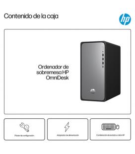 Ordenador hp omnidesk m02 - 0017ns i5 - 14400 - 16gb -  ssd 1tb - freedos - plata y negro