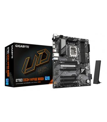 GIGABYTE B760 DS3H WIFI6E GEN5 Placa Base – Compatible con procesadores Intel Core 14ª generación, VRM digital de 8+2+1 fases, h