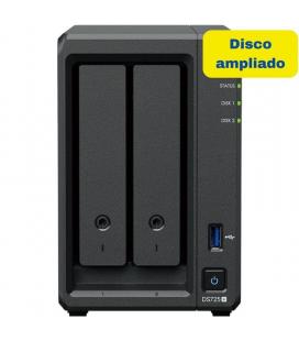 Nas synology diskstation ds725+/ 2 bahías 3.5'- 2.5'/ 4gb ddr4/ 8tb/ formato torre