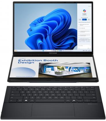 Portátil convertible asus zenbook duo oled ux8406ca-pz166x intel core ultra 9-285h/ 32gb/ 1tb ssd/ 14'+14' táctil/ win11 pro