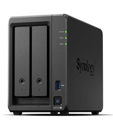 Servidor nas synology disk station ds725+ 4gb 2 bahias gigabit ethernet
