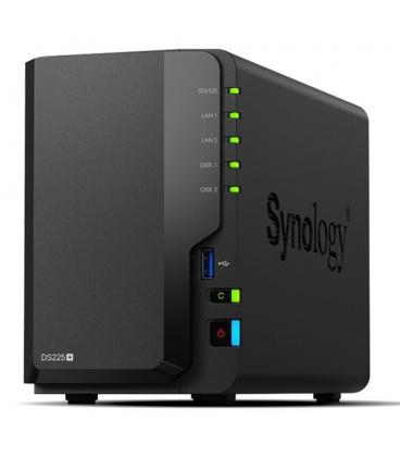 Servidor nas synology disk station ds225+ 2gb 2 bahias gigabit ethernet