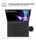 Portátil lg gram pro 16zd90sp-a.ax78b intel core ultra 7-155h/ 32gb/ 1tb ssd/ geforce rtx 3050/ 16'/ sin sistema operativo
