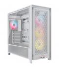 Caja ordenador gaming corsair frame 5000d rs atx argb cristal templado blanco