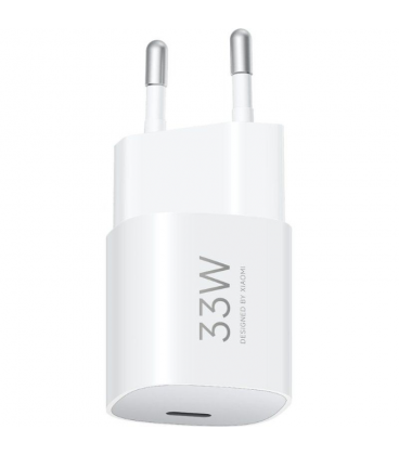 Cargador de pared gan xiaomi 33w nano power adapter 1xusb tipo-c/ 33w