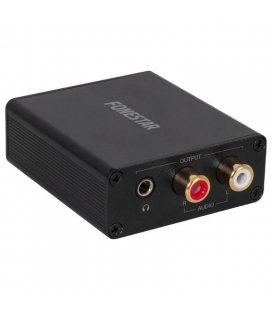Convertidor de audio fonestar fo-41dah/ entrada toslink y rca/ salida 2x rca/ 1x jack 3.5