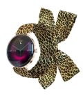Forever smartwatch lucca sb-370/ notificaciones/ frecuencia cardiaca/ oro rosa/ incluye correa leopardo