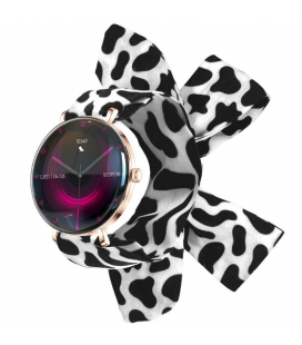 Forever smartwatch lucca sb-370/ notificaciones/ frecuencia cardiaca/ oro rosa/ incluye correa moteada