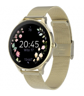 Smartwatch forever velora sb-306/ notificaciones/ frecuencia cardíaca/ oro