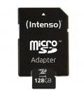 Tarjeta memoria micro sd intenso 128gb cl10 + adaptador sd