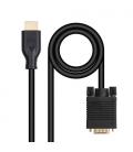 Cable conversor nanocable 10.15.4602/ vga macho - hdmi 8k macho/ 1.8m/ negro