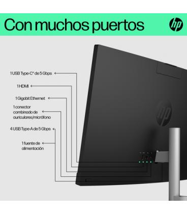Pc all in one hp 24-cr0158ns intel core i3-1315u/ 8gb/ 512gb ssd/ 23.8'/ sin sistema operativo