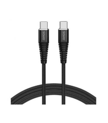 CABLE USB-C A USB-C SAVIO 5A 1M CL-159