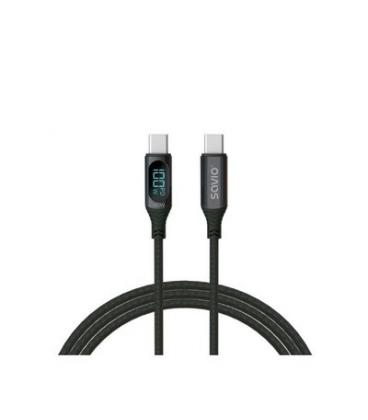 CABLE USB-C SAVIO CL-174 NEGRO