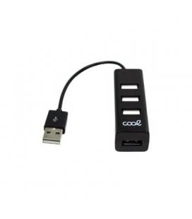 HUB USB 2.0 UNIVERSAL COOL 4 PUERTOS USB NEGRO