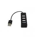 HUB USB 2.0 UNIVERSAL COOL 4 PUERTOS USB NEGRO