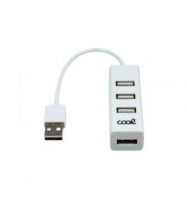 HUB USB 2.0 UNIVERSAL COOL 4 PUERTOS USB BLANCO