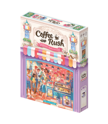 Juego de mesa coffee rush: tartas deliciosas