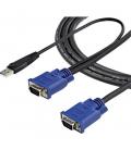 Cable vga a vga - usb 2.0 startech 3.05m - macho - macho - negro