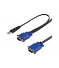 Cable vga a vga - usb 2.0 startech 3.05m - macho - macho - negro