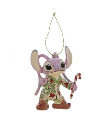 Adorno arbol de navidad enesco disney stitch - angel pijama navideño