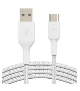 Cable usb tipo c a usb tipo a belkin 3m - macho - macho - blanco - trenzado