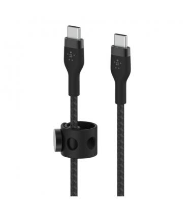 Cable usb tipo c belkin 2m - macho - macho - negro - trenzado