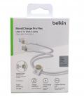 Cable usb tipo c belkin 3m - macho - macho - blanco - trenzado