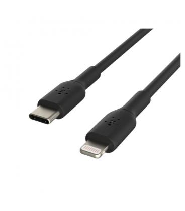 Cable lightning a usb tipo c belkin 2m - macho - macho - negro - trenzado