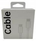 Cable usb tipo c oppo 1m - macho - macho - blanco