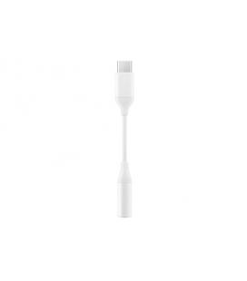 Adaptador usb tipo c a jack 3.5mm samsung 8cm - macho - hembra - blanco