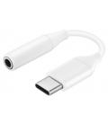 Adaptador usb tipo c a jack 3.5mm samsung 8cm - macho - hembra - blanco
