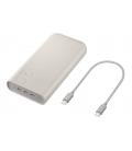 Bateria externa powerbank samsung 20000mah 45w beige