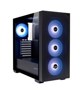 Caja ordenador gaming unykach revelat mesh atx argb cristal templado negra