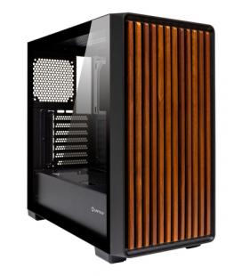 Caja ordenador gaming unykach revelat madeira atx argb cristal templado negra