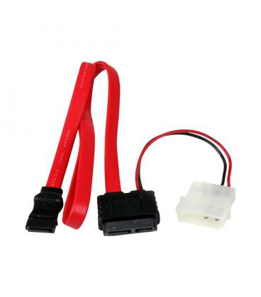 Adaptador sata startech 0.5m - macho - hembra - rojo