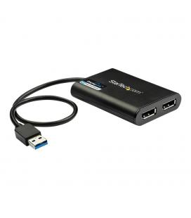 Adaptador usb 3.0 a dp 4k uhd startech 0.30m - macho - hembra - negro