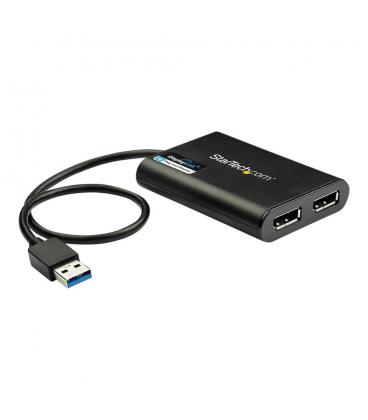 Adaptador usb 3.0 a dp 4k uhd startech 0.30m - macho - hembra - negro