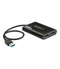 Adaptador usb 3.0 a dp 4k uhd startech 0.30m - macho - hembra - negro