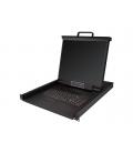 Consola kvm startech de montaje en rack de servidores 19 pulgadas