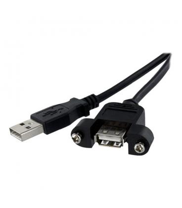 Cable usb 2.0 startech 0.30m - macho - hembra - negro