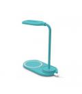 LÁMPARA LED + BASE CARGA QI COOL CELESTE