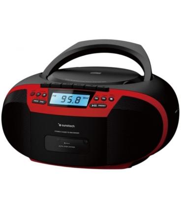 Radio cd sunstech cxum54btrd/ rojo
