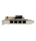 Tarjeta de red startech 4x rj45 pci express